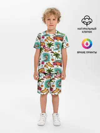 Детская пижама с шортами / Летнее Настроение