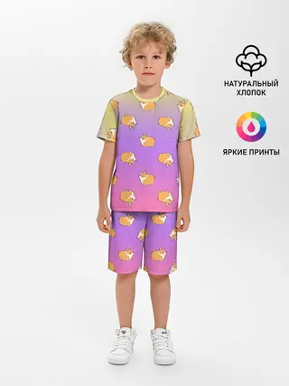 Детская пижама с шортами / Корги