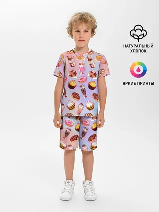 Детская пижама с шортами / Очень Сладкий Паттерн