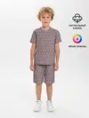 Детская пижама с шортами / Тонкие ромбы