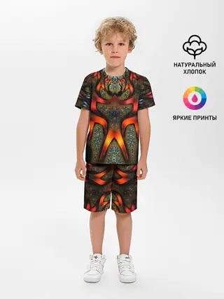 Детская пижама с шортами / ДИКИЙ УЗОР