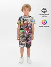 Детская пижама с шортами / One Piece стикербомбинг