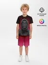 Детская пижама с шортами / Распорядитель игры на черно розовом фоне