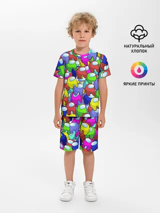Детская пижама с шортами / AMONG US