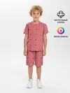 Детская пижама с шортами / Желто Фиолетовая иллюзия вращения