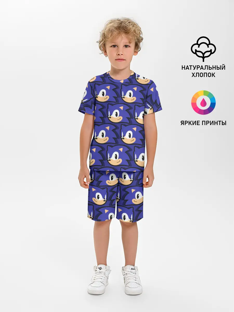 Детская пижама с шортами / Sonic pattern
