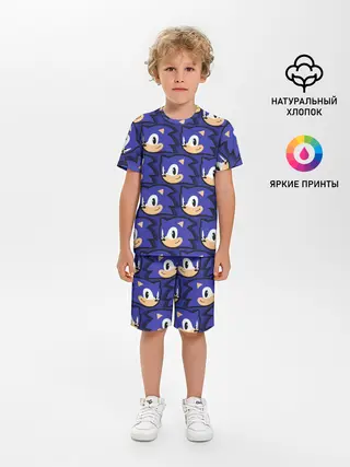 Детская пижама с шортами / Sonic pattern