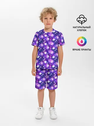 Детская пижама с шортами / Galaxy