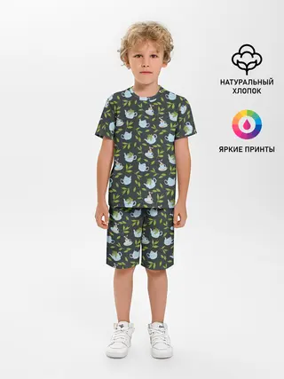 Детская пижама с шортами / Чай с мятой