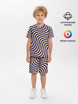 Детская пижама с шортами / Иллюзия обман зрения