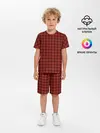 Детская пижама с шортами / Шотландка