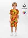 Детская пижама с шортами / Кленовые листья