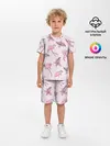 Детская пижама с шортами / Розовый фламинго