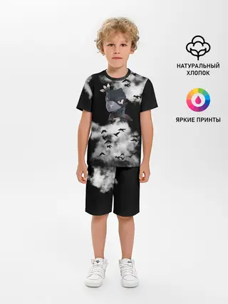 Детская пижама с шортами / Ворон