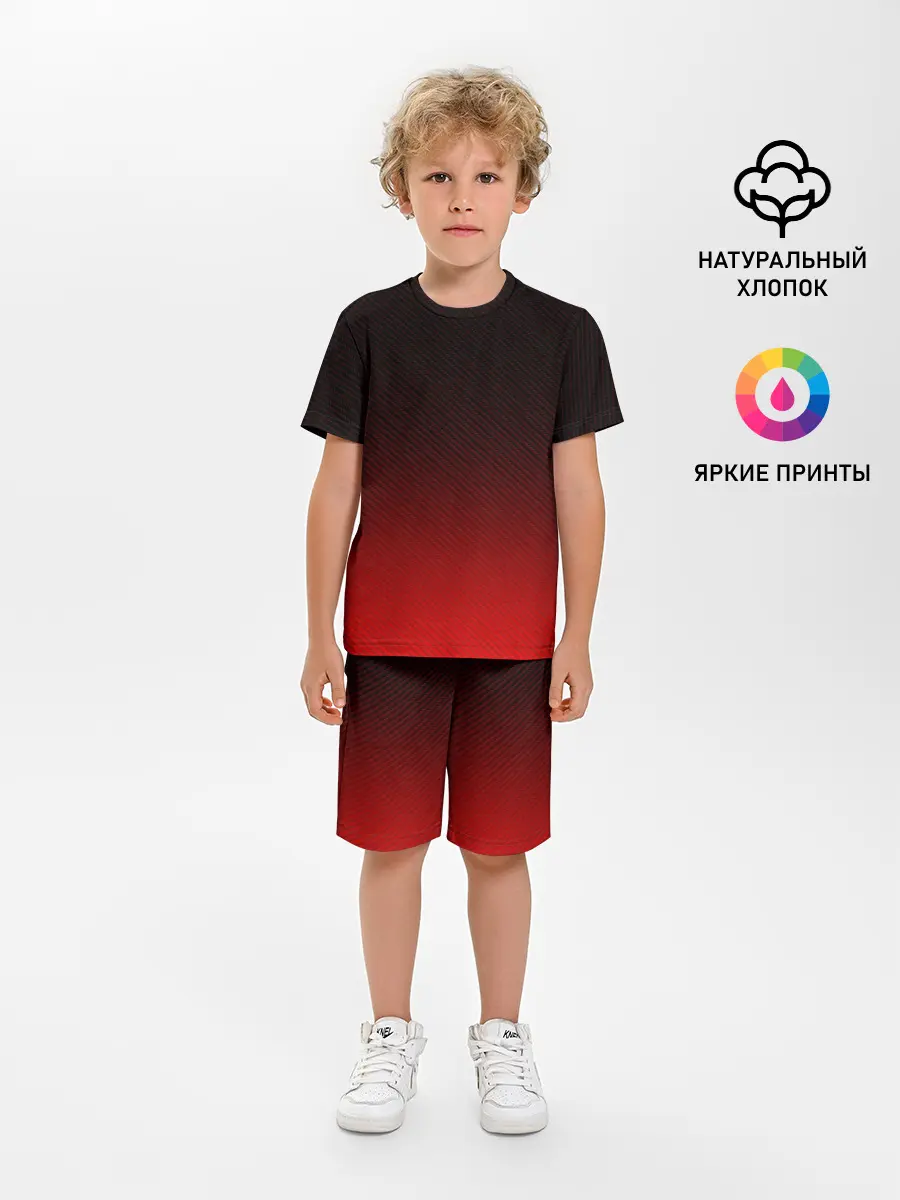 Детская пижама с шортами / RED CARBON