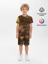 Детская пижама с шортами / Абстрактный узор текстура