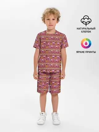 Детская пижама с шортами / Детский узор