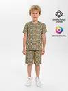 Детская пижама с шортами / Цветные фигуры