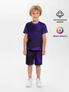 Детская пижама с шортами / СИНИЕ ПЛИТЫ 3D