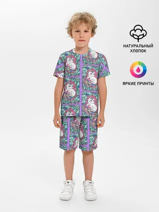 Детская пижама с шортами / Маленькие Единорожки