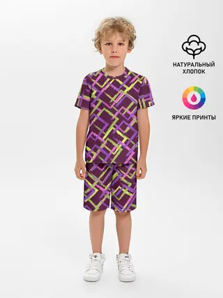 Детская пижама с шортами / Абстракция-2