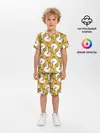 Детская пижама с шортами / Белая кошка и корм