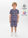 Детская пижама с шортами / Узор в клетку