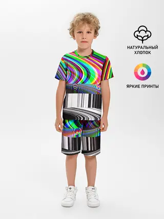 Детская пижама с шортами / Psyhodelic style