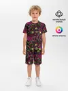 Детская пижама с шортами / Модный абстрактный узор
