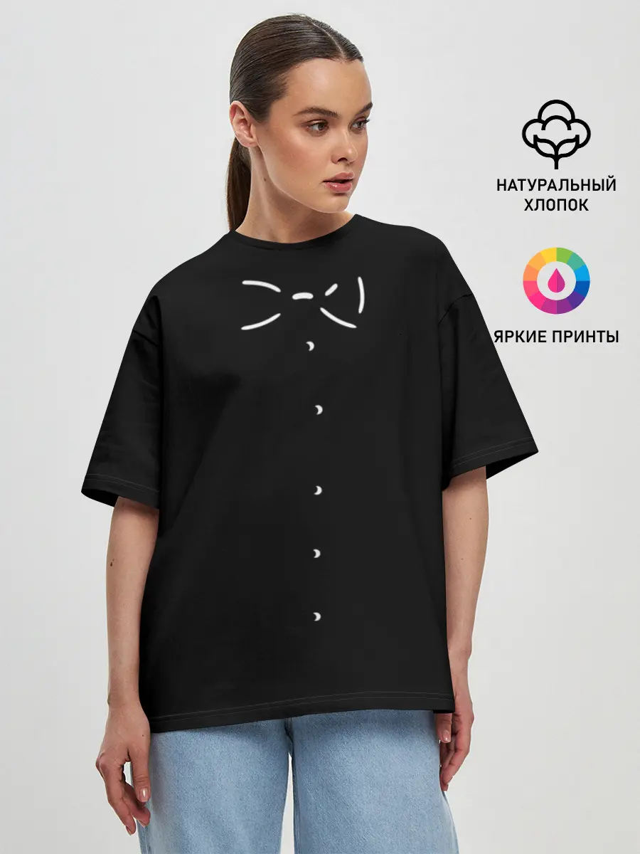 Женская футболка оверсайз / Костюм с бабочкой