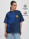 Женская футболка оверсайз / RUSSIA SPORT