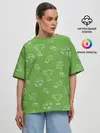 Женская футболка оверсайз / Футбол