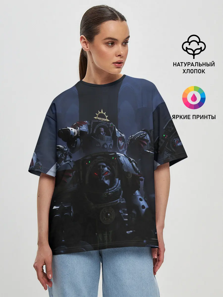 Женская футболка оверсайз / WARHAMMER 40K
