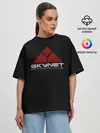 Женская футболка оверсайз / SKYNET