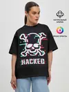 Женская футболка оверсайз / Pirate sign