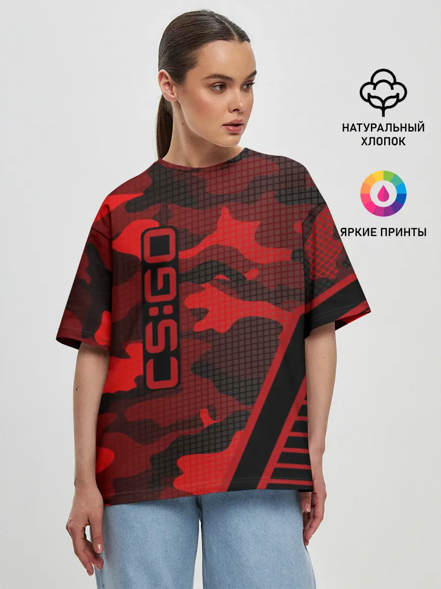 Женская футболка оверсайз / CS:GO