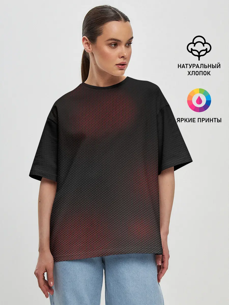 Женская футболка оверсайз / CARBON