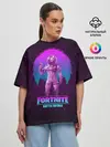 Женская футболка оверсайз / Fortnite