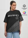 Женская футболка оверсайз / Mercedes