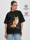 Женская футболка оверсайз / FOX