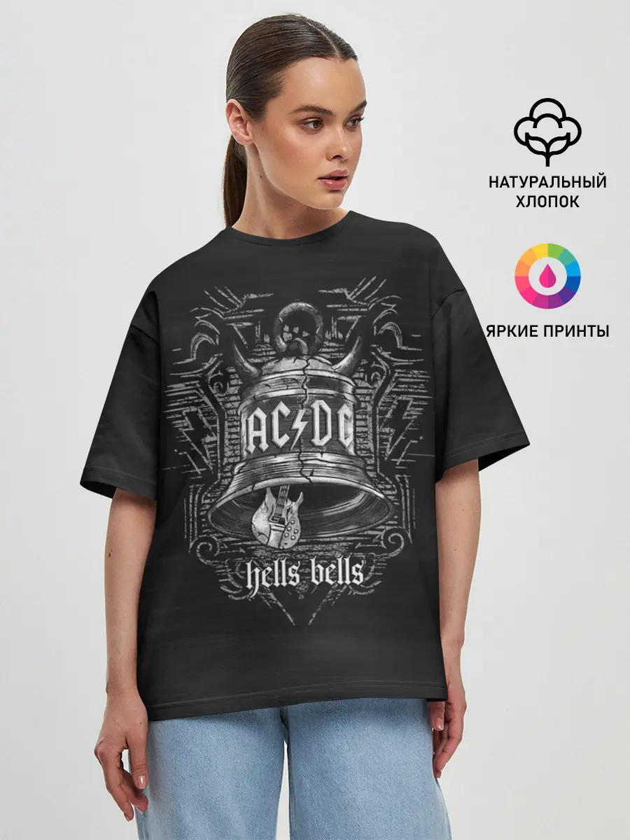 Женская футболка оверсайз / AC/DC
