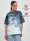 Женская футболка оверсайз / Тропики