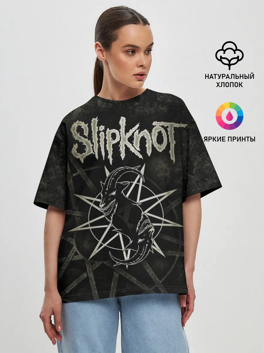 Женская футболка оверсайз / Slipknot