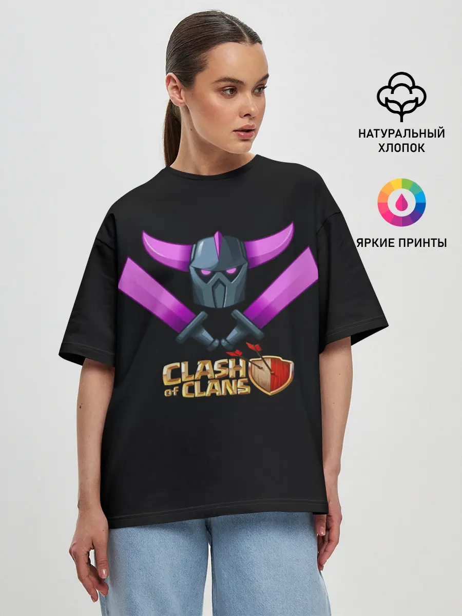 Женская футболка оверсайз / Clash of Clans