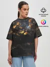 Женская футболка оверсайз / Космическое небо