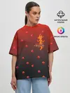 Женская футболка оверсайз / Flame Princess