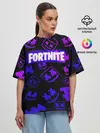 Женская футболка оверсайз / FORTNITE MARSHMELLO