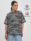 Женская футболка оверсайз / КАМУФЛЯЖ GREY
