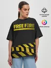Женская футболка оверсайз / Free Fire
