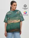 Женская футболка оверсайз / Горы